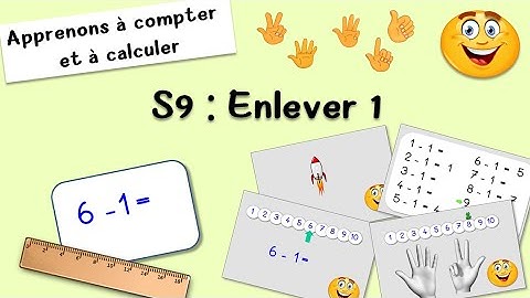 Calcul rapide : Enlever 1 - Mathématiques CP – Numération CP