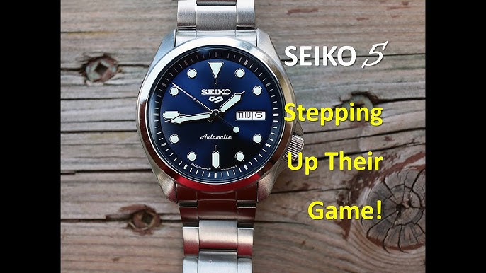 Seiko 5 Automatic Stainless Steel Blue Dial Watch SRPE53K1 SRPE53 - YouTube