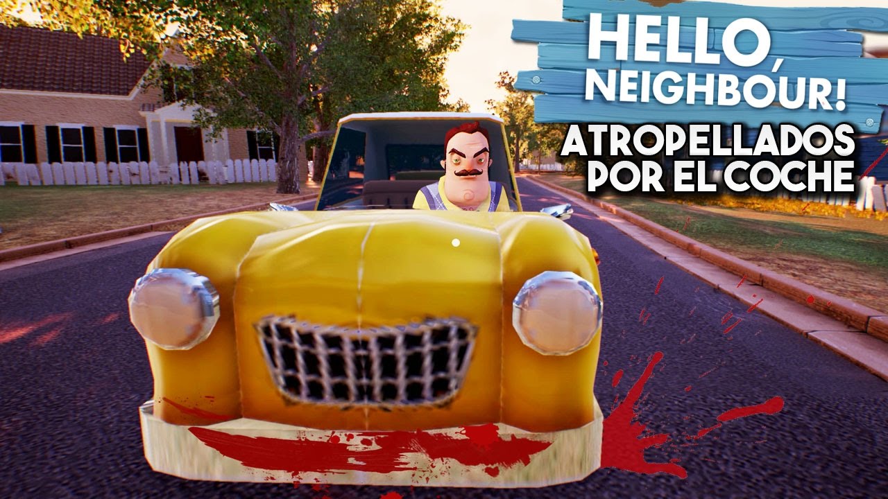 funny moments in soccer ATROPELLADOS POR EL COCHE AMARILLO! HELLO NEIGHBOR ALPHA 2 #13