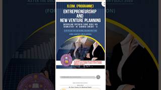Entrepreneurship and New venture planning|Semester 4 B.com programme DU/ DU SOL, complete strategy