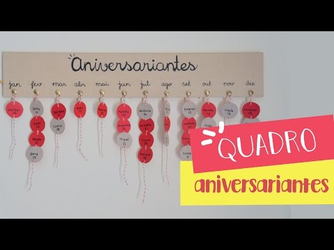 DIY: Como fazer quadro/mural de aniversariantes