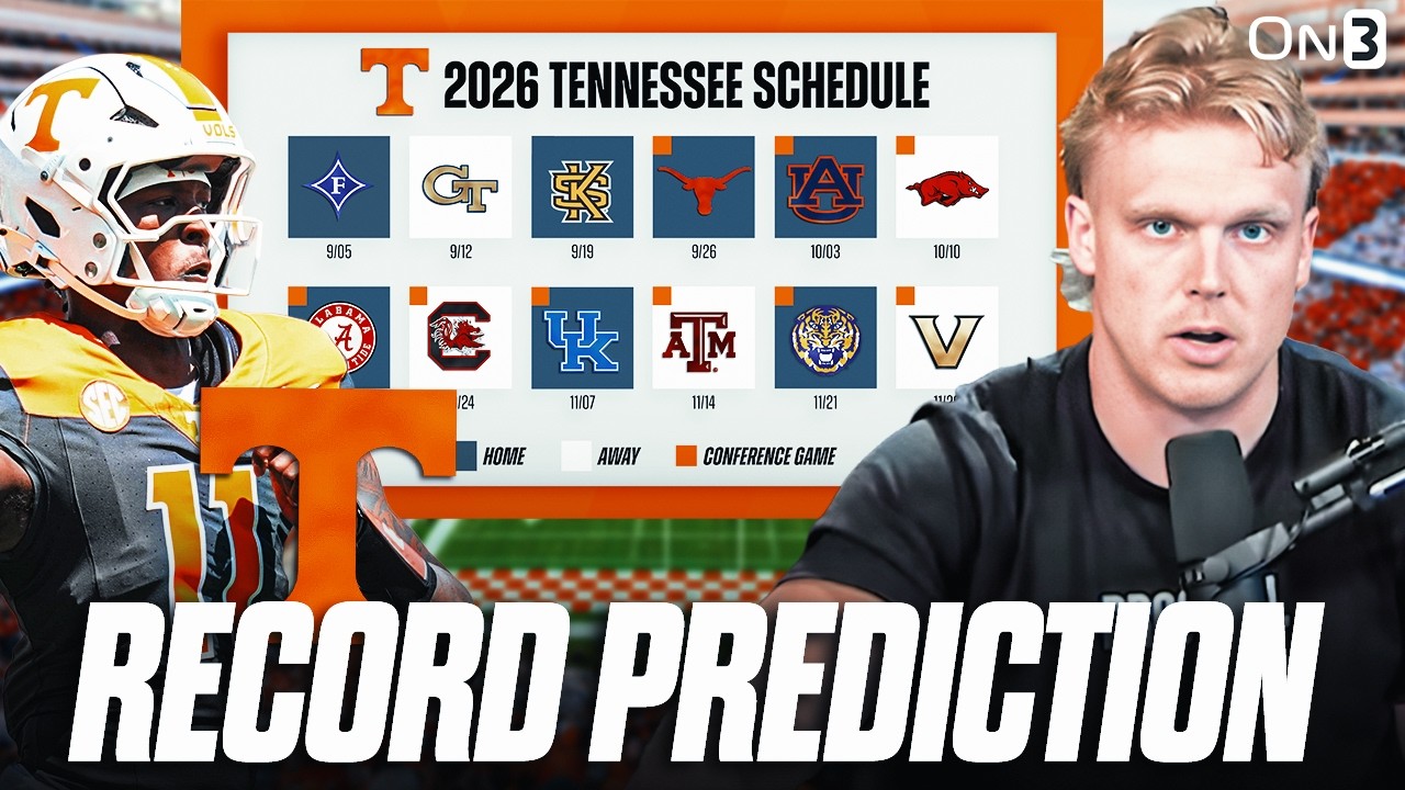 Tennessee Vols 2026 Record PREDICTION