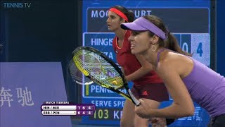 Martina Hingis/Sania Mirza vs. Sara Errani/Flavia Pennetta Beijing 2015 R2