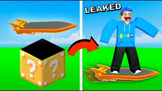 *NEW* HOVERBOARD FOR LUCKY BLOCKS LEAKED!! (Roblox Bedwars Lucky V2)