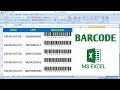 How to create barcode in excel  barcode in excel