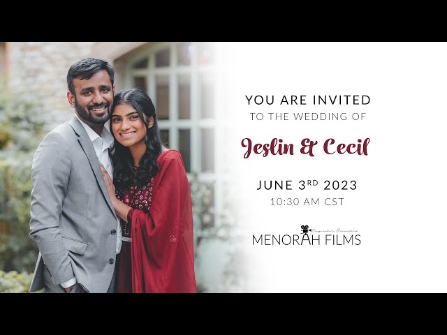 Jeslin & Cecil | 06.03.2023 | Wedding Ceremony | Livestream