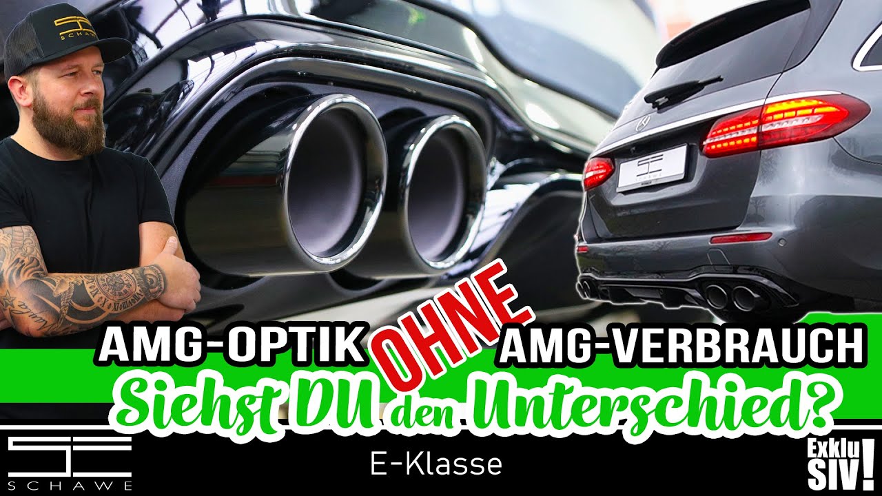 E63 AMG Night-Paket Diffusor & Auspuffblenden, Mercedes-Benz E-Klasse W212