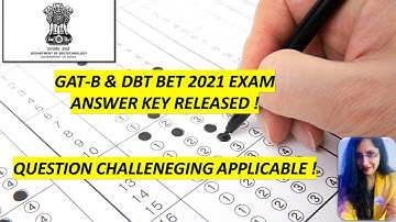 Answer Key released GAT-B & DBT 2021 Exam | Download Response Sheet | Challenge Answer Key |Gumantra