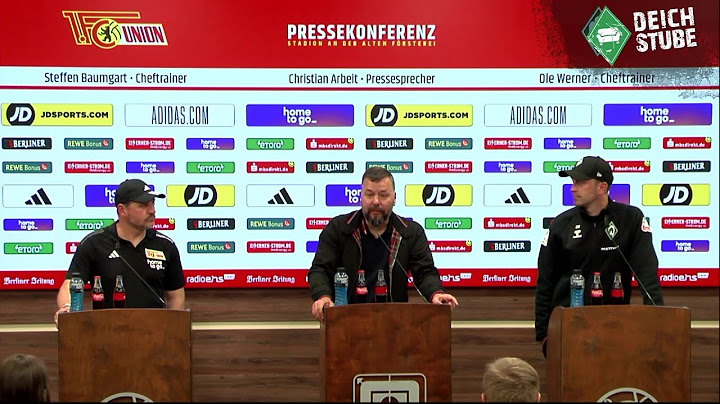 Mit Ole Werner und Steffen Baumgart: Die Pressekonferenz nach Werder Bremen gegen Union Berlin!