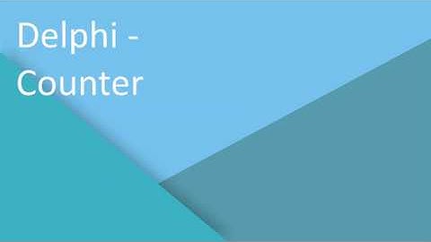 Delphi - Counter Inc