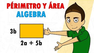 PERÍMETRO Y ÁREA CON EXPRESIONES ALGEBRAICAS Super facil - Para principiantes