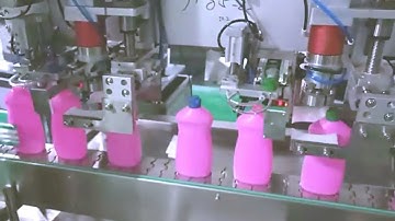 tracking type shampoo filling capping machine two heads high speed lotion bottling filler capper