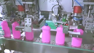 Tracking Type Shampoo Filling Capping Machine Two Heads High Speed Lotion Bottling Filler Capper