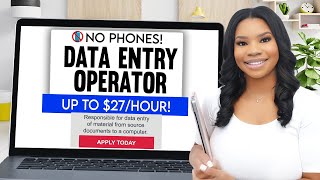 Get Paid To Type - Up To $27 Per Hour Data Entry Job! No Phones &amp; No Talking Required!