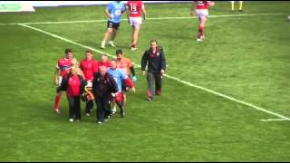 Hull KR v Widnes Vikings: Josh Mantellato stretchered off