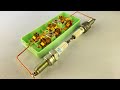 Powerful electric free energy generator with spark plug