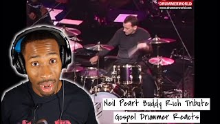 Gospel Drummer REACTS to Neil Peart & The Buddy Rich Big Band 1994 "Cotton Tail" Drum Solo