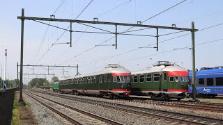 Gerestaureerde elektrische trein Mat’36 is overgebracht naar het Spoorwegmuseum in Utrecht