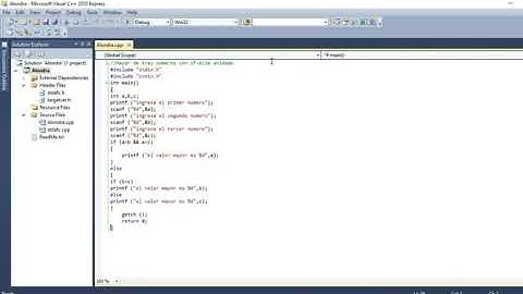 Mayor de 3 números con if else anidado