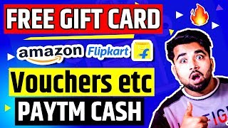 Get Free Amazon Flipkart Vouchers | Gift Cards &amp; Paytm Cash DAILY - 2019