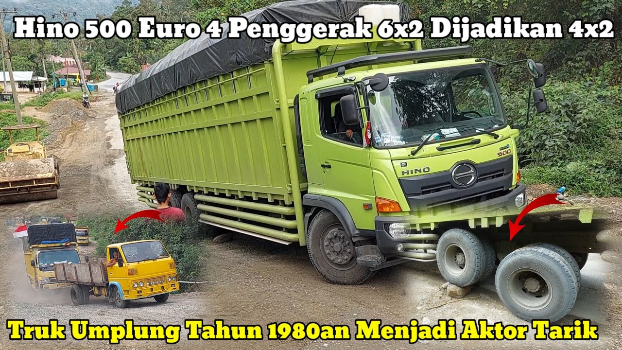 Batu Jomba Menakutkan ||Sopir Cemas & Pucat Hino 500 Pengerak 6x2 Dijadikan 4x2 Akibat Gagal Nanjak