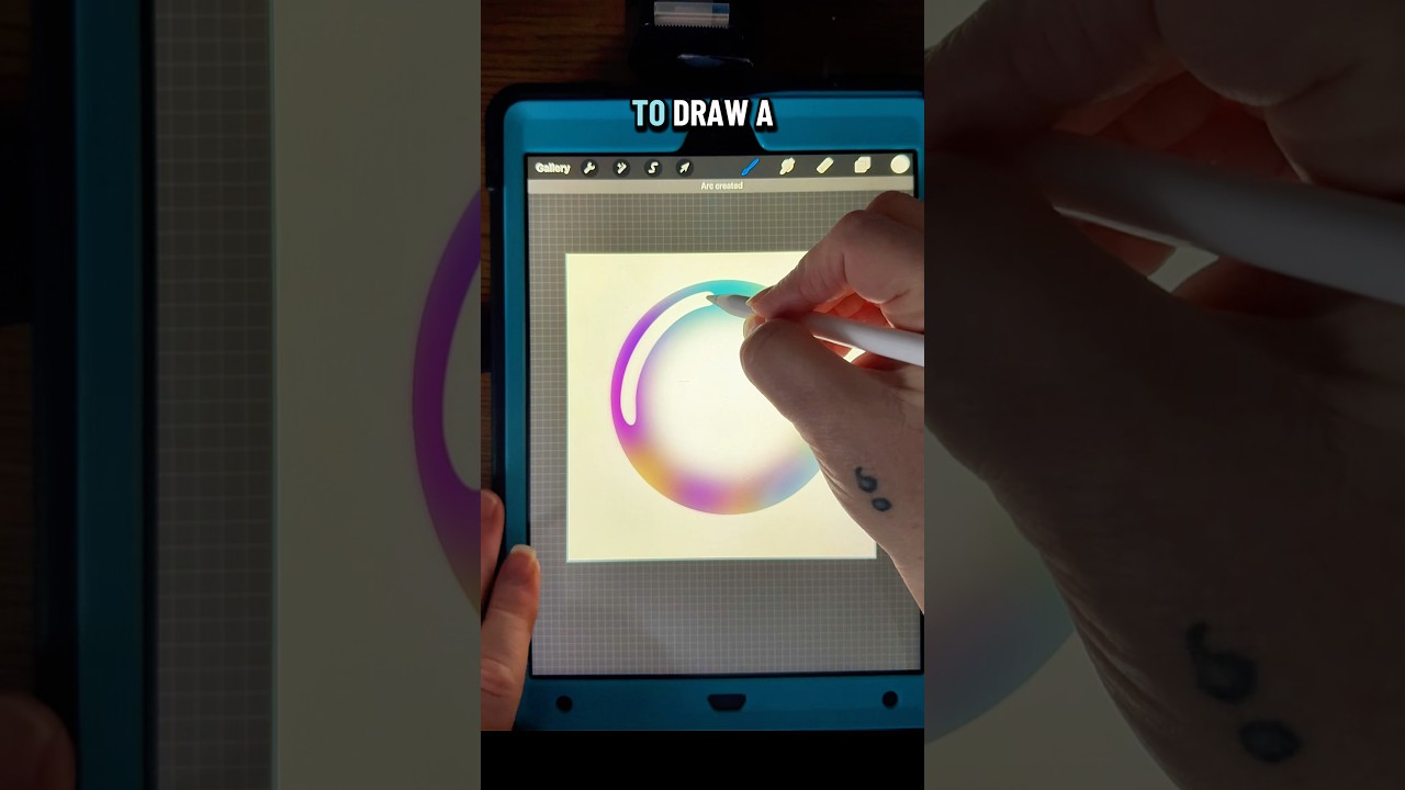 Как рисовать пузырьки в Procreate: пошаговый урок для начинающих