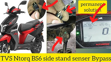 TVS Ntorq BS6 side stand senser Bypass kese kore 
