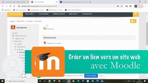 04 Moodle - Creer un lien vers un site web