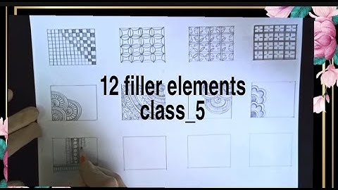 Mehndi for beginners /12 filler elements for intricate  Mehndi design learn checks style fills henna