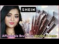 SHEIN Affordable Brush Set//Dupes of Wet N Wild pro brushes//REVIEW & DEMO//saptaparnee biswas