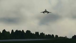 Concorde Landing at Leeds Bradford in Crosswind
