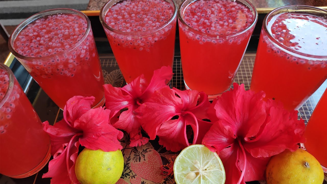 ചെമ്പരത്തി ജ്യൂസ് Chembarathi Juice, Chembarathi squash recipe