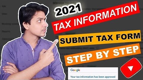 How to Submit Tax Information Form in Google Adsense for YouTube | Urdu | Hindi