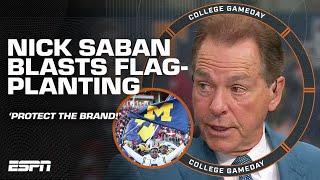 IT'S DISRESPECTFUL 🗣️ Nick Saban calls for change after flag-planting fallout 👀 | College GameDay