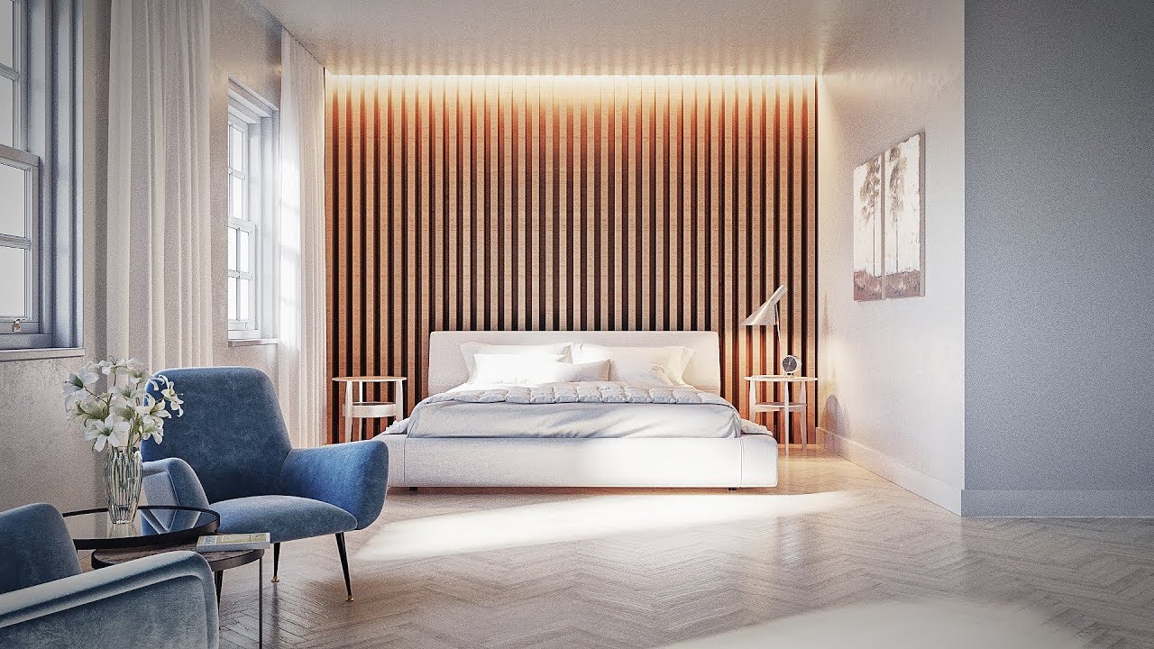 3dsmax Modern Bedroom Render (Best Tutorial) - YouTube