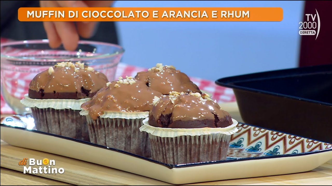 Di Buon Mattino (Tv2000) - Muffin di cioccolato, arancia e rhum