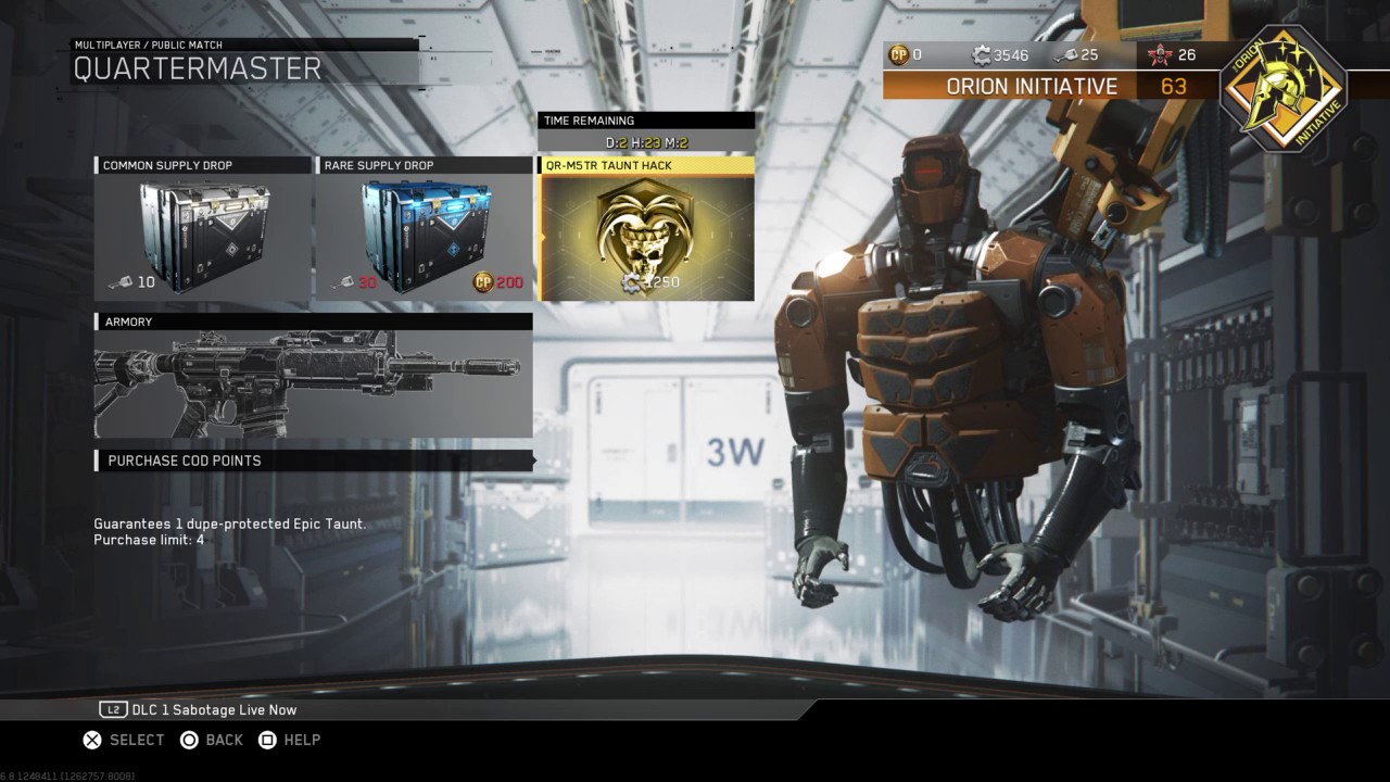 Call of Duty®: Infinite Warfare UPDATE TAUNTS