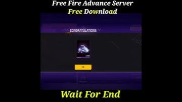 Free Fire 🔥 Advance Server Free  Diamond 💎 Claim #freefire#shorts💥