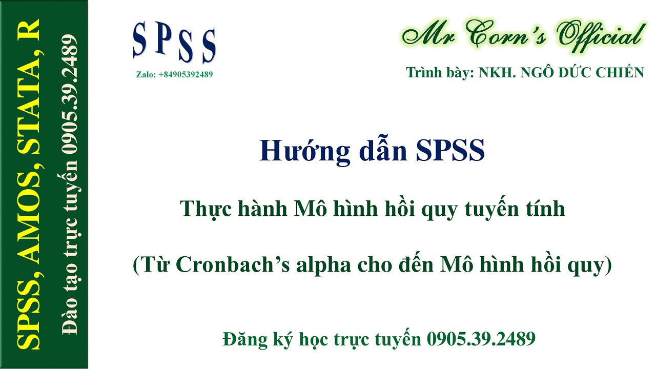 19.07.2021 Hướng dẫn SPSS | Thực hành mô hình hồi quy... - youtube