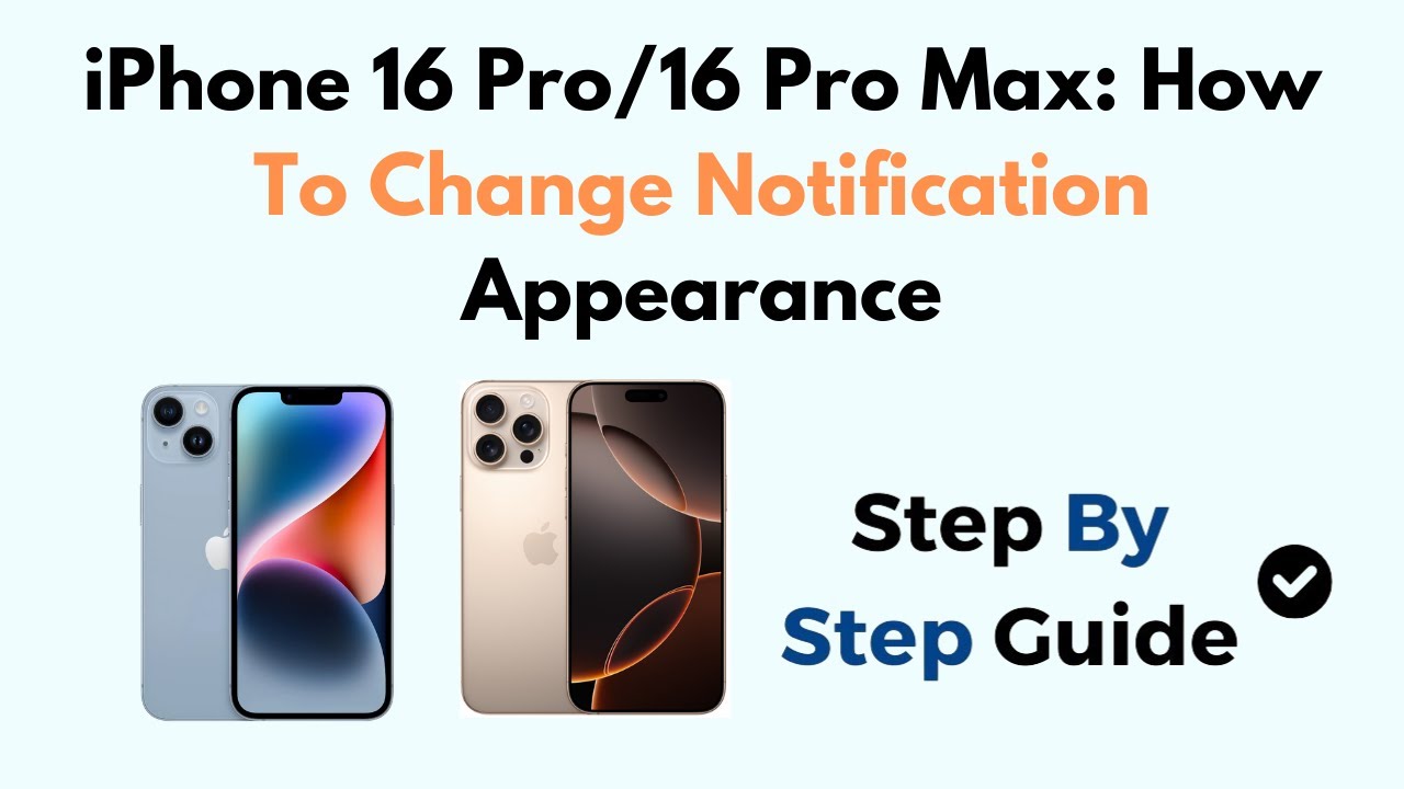 iPhone 16 Pro/16 Pro Max: How To Change Notification Appearance - YouTube