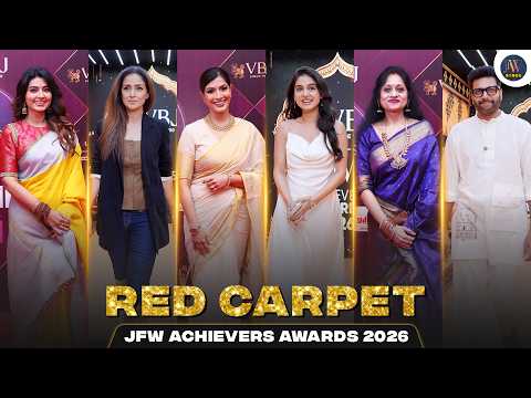 JFW Achievers Awards 2026 | Red Carpet | Sneha | Ravi Mohan | Pepsi Uma | Simran | Varalaxmi