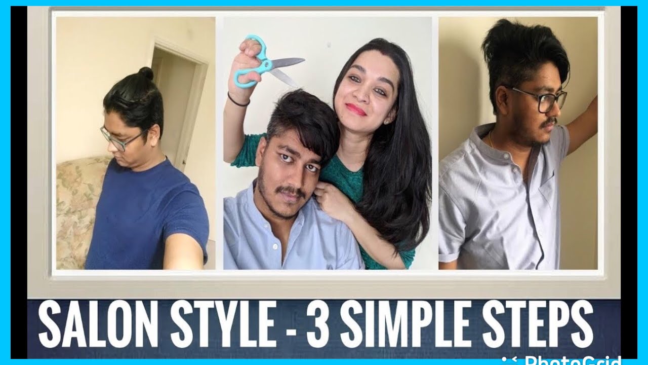HOW TO CUT HUSBAND’S HAIR AT HOME how to do haircut at home in