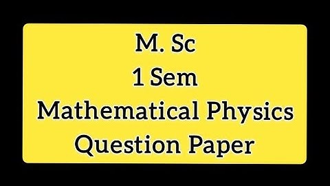 M.Sc hpu 1 sem previous year question paper Mathematical Physics|hpu M.Sc question paper