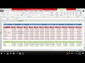 Planilha de contas pessoais em formato de tabela de Excel