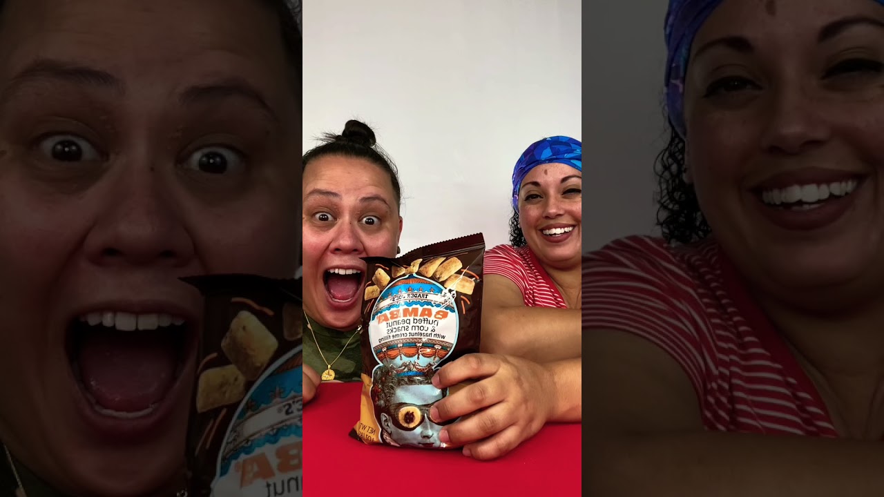 TRADER JOES NEW HAZELNUT FILLED BAMBA! YouTube