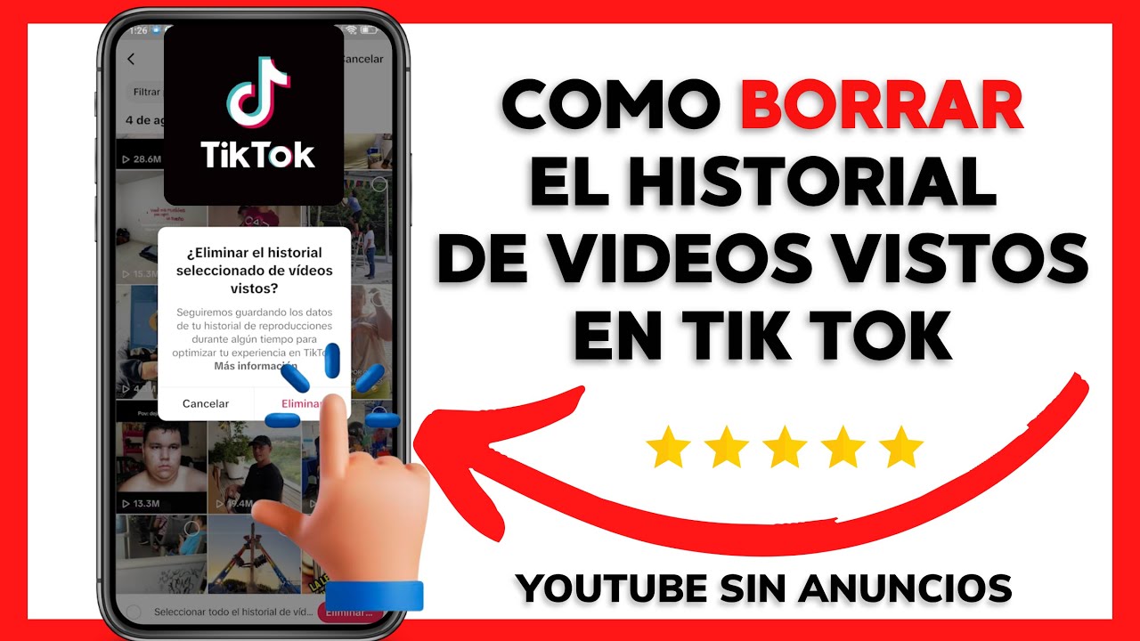😱😉COMO BORRAR EL HISTORIAL DE VIDEO VISTOS EN TIK TOK😊 - YouTube