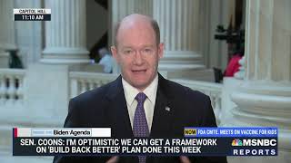 Sen. Coons Joins MSNBC's Chris Jansing Tuesday, October 26