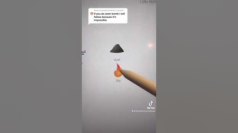 How to make an atomic bomb little alchemy!