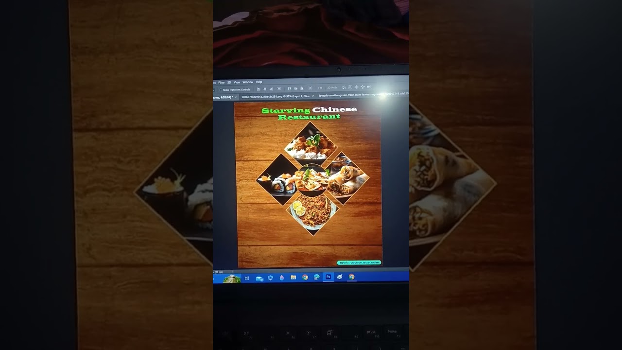 Chinese Restaurant poster design #shortsyoutube #shorts #shortsvideo #shortsviral #graphics