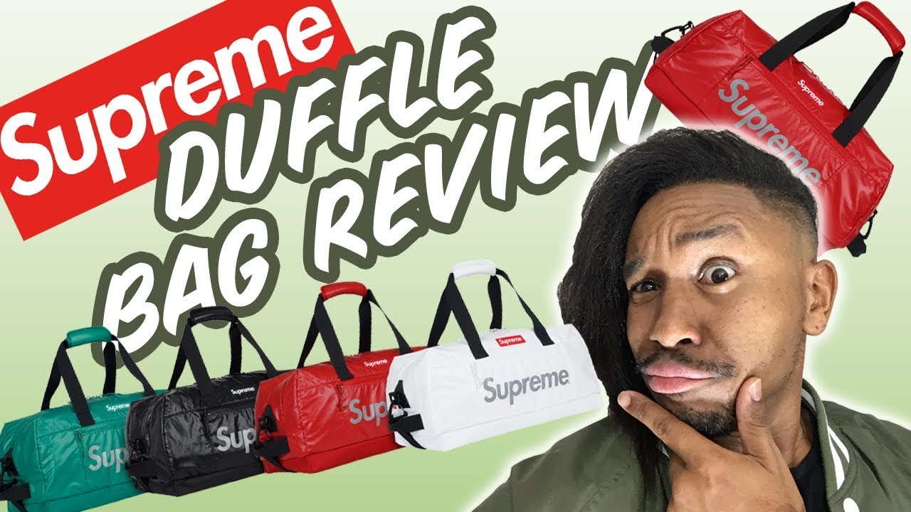 SUPREME DUFFLE BAG REVIEW! FW17! - YouTube